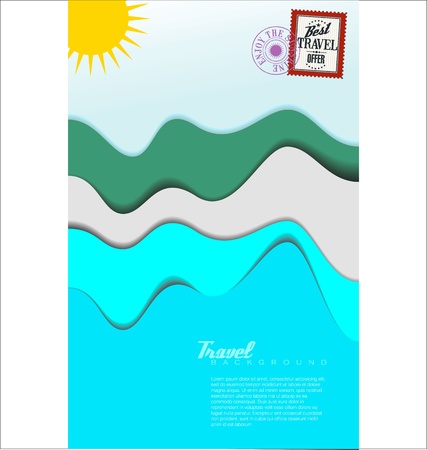 Abstract travel backgroundのイラスト素材