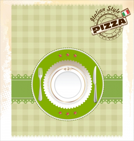 Pizza menuのイラスト素材