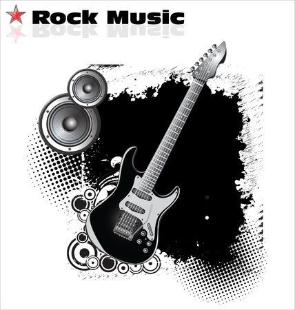 Rock music backgroundのイラスト素材