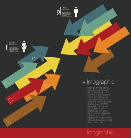 Modern arrow backgroundのイラスト素材