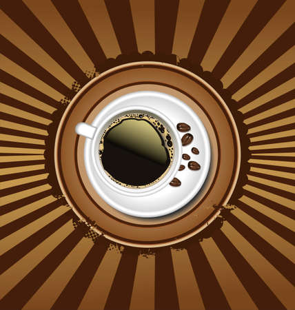 Coffee retro backgroundのイラスト素材