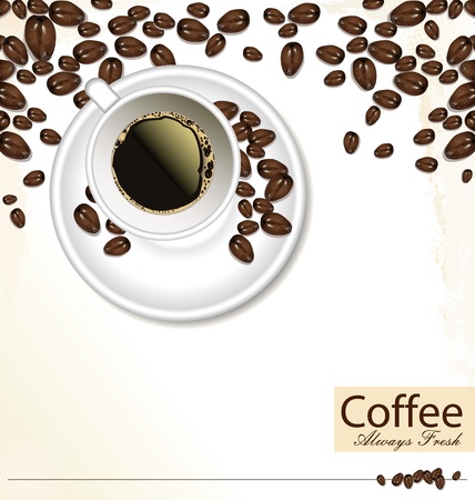 Coffee retro backgroundのイラスト素材