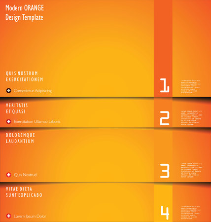 Modern orange Design Layoutのイラスト素材