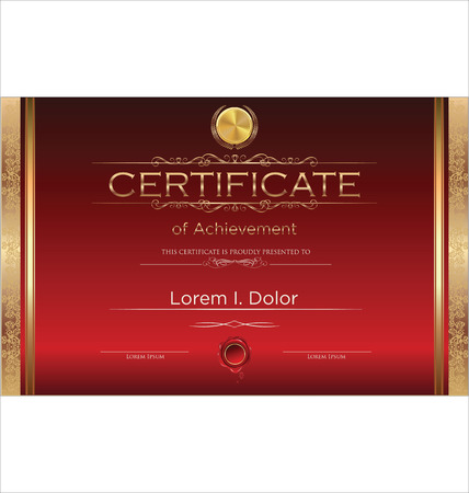 Luxury certificate templateのイラスト素材