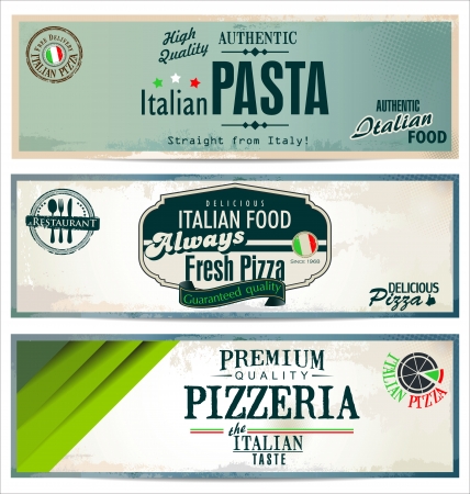 Vintage pizza backgroundのイラスト素材