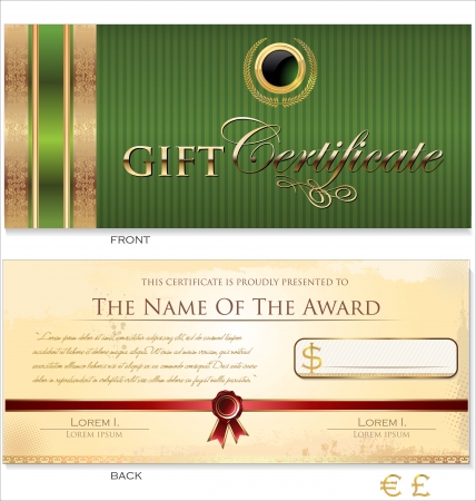 Voucher templateのイラスト素材