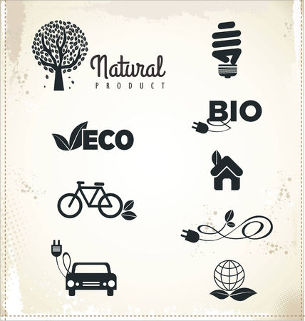 Eco sign, set のイラスト素材