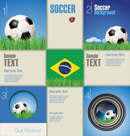 Modern soccer design templateのイラスト素材