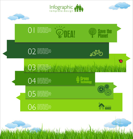 Modern ecology Design Layoutのイラスト素材
