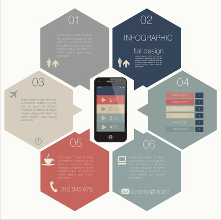 Flat modern designのイラスト素材