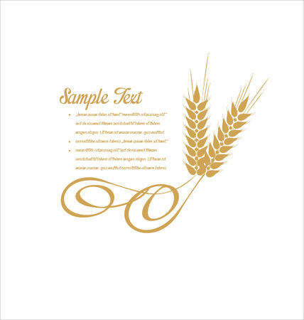 Wheat designのイラスト素材