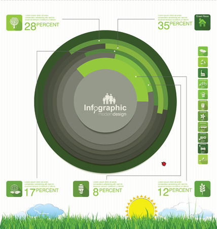 Illustration pour Modern ecology Design Layout - image libre de droit