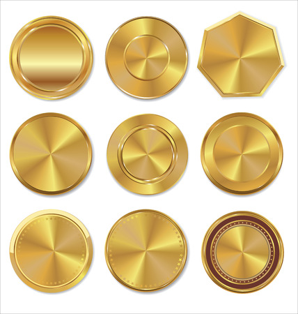 Golden labels collectionのイラスト素材