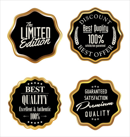 Set of premium quality labels, collection のイラスト素材