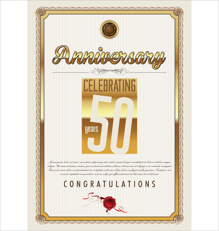 Anniversary retro backgroundのイラスト素材