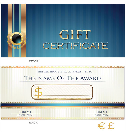 Gift certificate templateのイラスト素材
