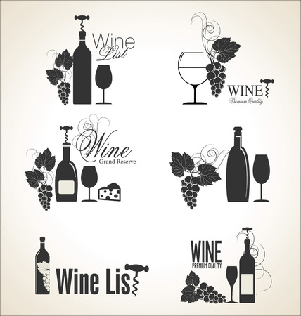 Wine designのイラスト素材