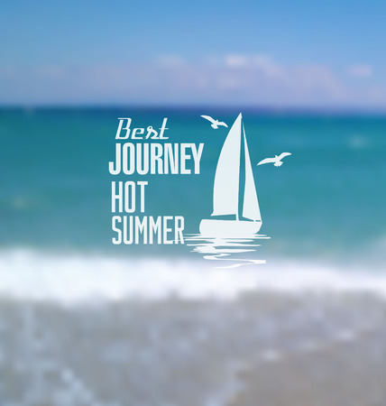 Hot summer blurred backgroundのイラスト素材