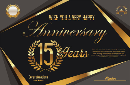 Anniversary retro vintage backgroundのイラスト素材