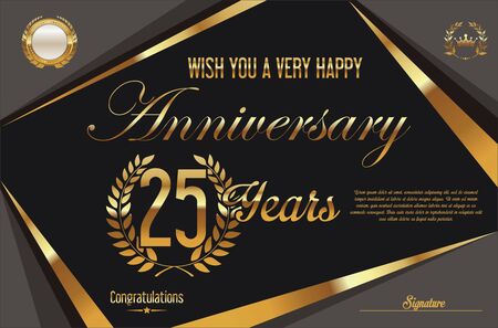 Anniversary retro vintage backgroundのイラスト素材