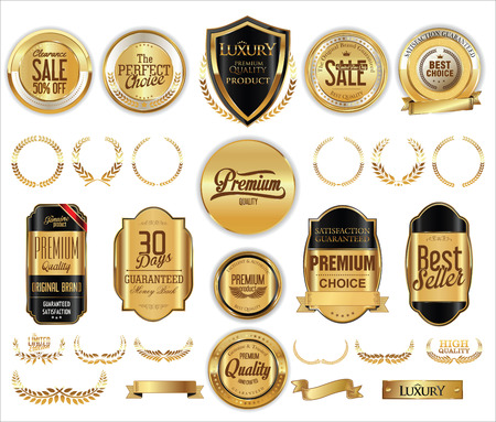 Luxury retro badge and labels collectionのイラスト素材