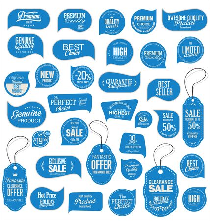 Modern badges and labels collectionのイラスト素材