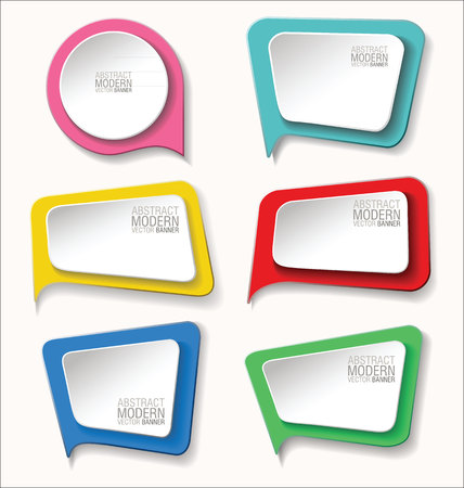 Abstract modern vector banners collectionのイラスト素材