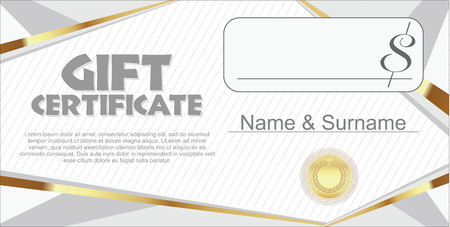 Gift certificate retro design template vector illustrationのイラスト素材