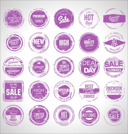 collection grunge sale rubber stampのイラスト素材