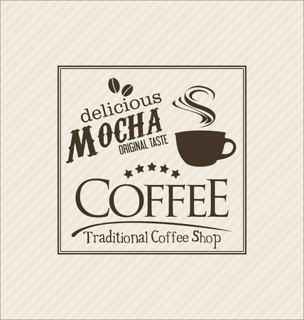Retro vintage coffee design backgroundのイラスト素材