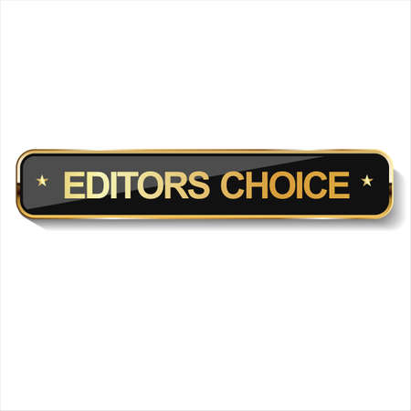 Golden editors choice badge on white backgroundのイラスト素材