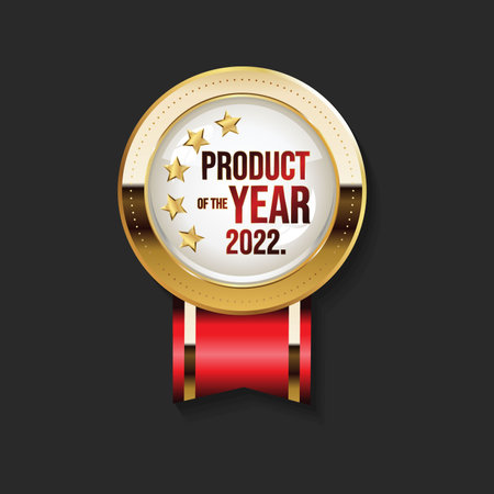 Golden badge of customers editors or buyers choiceのイラスト素材