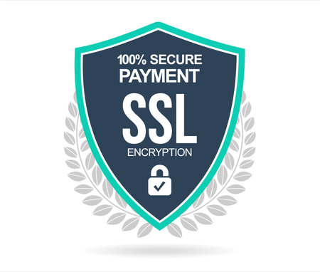 SSL Protection Secure icon vector illustration isolated on white backgroundのイラスト素材