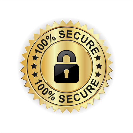 Secure connection icon vector illustration isolated on white backgroundのイラスト素材