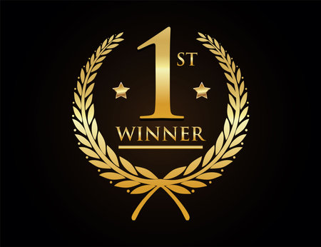 Award winner badge isolated illustration vのイラスト素材