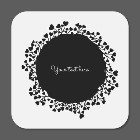 Floral frame. Vector decorative collection of floral frame.のイラスト素材