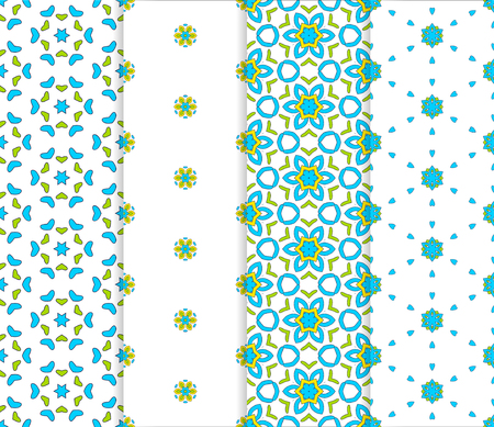Set of vector geometric textures. Collection of seamless patterns for your designのイラスト素材