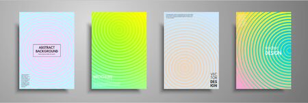 Minimal colorful cover template set.のイラスト素材
