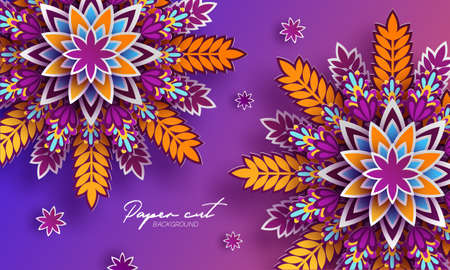Origami trendy design template. Paper cut abstract background. Colorful elements for your design. Applicable for flyer, brochure, backdrop, cover, packaging design, business presentations, posters.のイラスト素材