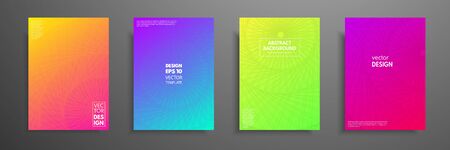 Colorful covers design set. Modern covers template design. Applicable for design covers, pentation, magazines, flyers, annual reports, posters and business cards.のイラスト素材