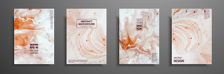 Mixture of acrylic paints. Liquid marble texture. Fluid art. Applicable for design cover, presentation, invitation, flyer, annual report, poster and business card, desing packaging. Modern artwork.のイラスト素材