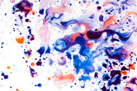 Abstract painting, can be used as a trendy background for wallpapers, posters, cards, invitations, websites. Modern artwork. Marble effect painting. Fluid art. Mixture of acrylic paints.の写真素材