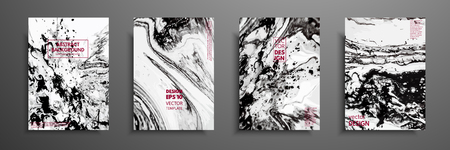 Mixture of acrylic paints. Liquid marble texture. Fluid art. Applicable for design cover, presentation, invitation, flyer, annual report, poster and business card, desing packaging. Modern artwork.の写真素材