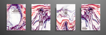 Mixture of acrylic paints. Liquid marble texture. Fluid art. Applicable for design cover, presentation, invitation, flyer, annual report, poster and business card, desing packaging. Modern artworkのイラスト素材