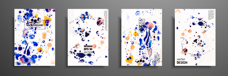 Mixture of acrylic paints. Liquid marble texture. Fluid art. Applicable for design cover, presentation, invitation, flyer, annual report, poster and business card, desing packaging. Modern artworkのイラスト素材