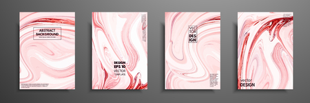 Mixture of acrylic paints. Liquid marble texture. Fluid art. Applicable for design cover, presentation, invitation, flyer, annual report, poster and business card, desing packaging. Modern artworkのイラスト素材