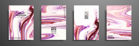 Mixture of acrylic paints. Liquid marble texture. Fluid art. Applicable for design cover, presentation, invitation, flyer, annual report, poster and business card, desing packaging. Modern artworkのイラスト素材