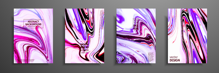 Mixture of acrylic paints. Modern artwork. Trendy design. Marble effect painting. Graphic hand drawn design for cover, poster, card, invitation, placard, brochure flyer etcのイラスト素材