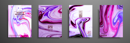 Mixture of acrylic paints. Modern artwork. Trendy design. Marble effect painting. Graphic hand drawn design for cover, poster, card, invitation, placard, brochure flyer etcのイラスト素材