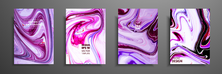 Mixture of acrylic paints. Modern artwork. Trendy design. Marble effect painting. Graphic hand drawn design for cover, poster, card, invitation, placard, brochure flyer etcのイラスト素材